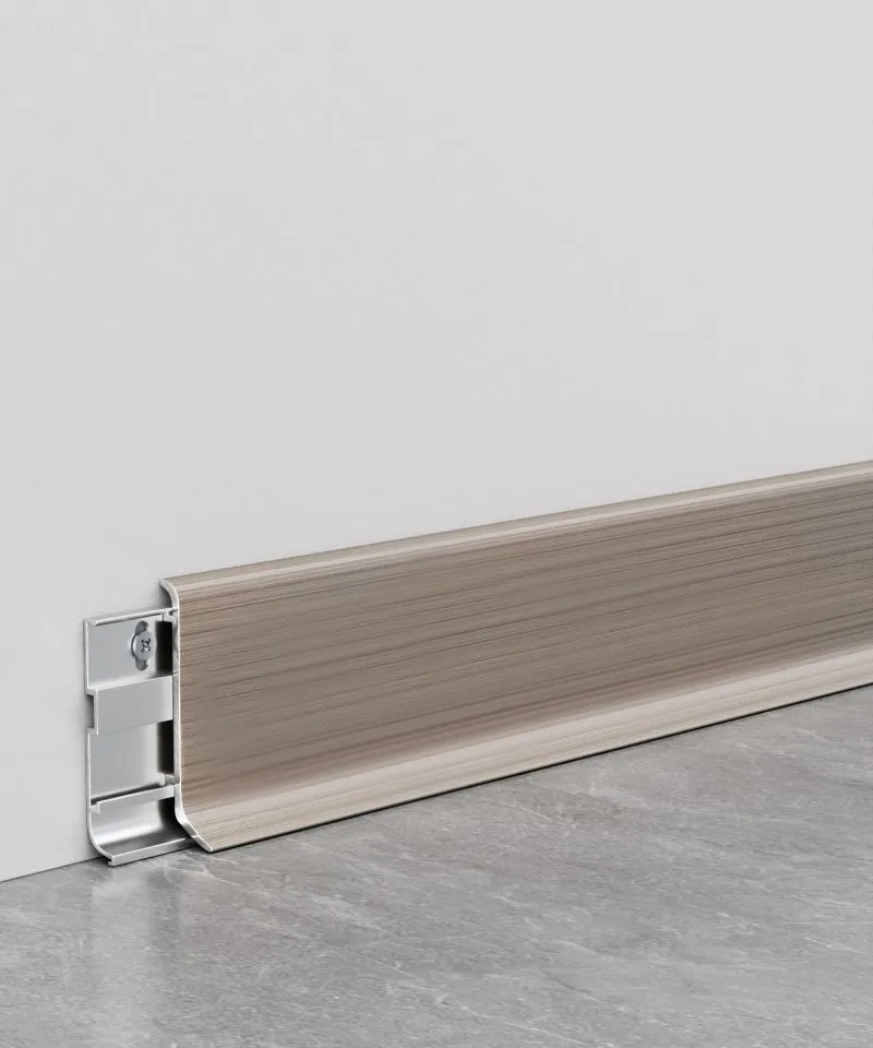Skirting Silver Pear 2,5mt - 60mm